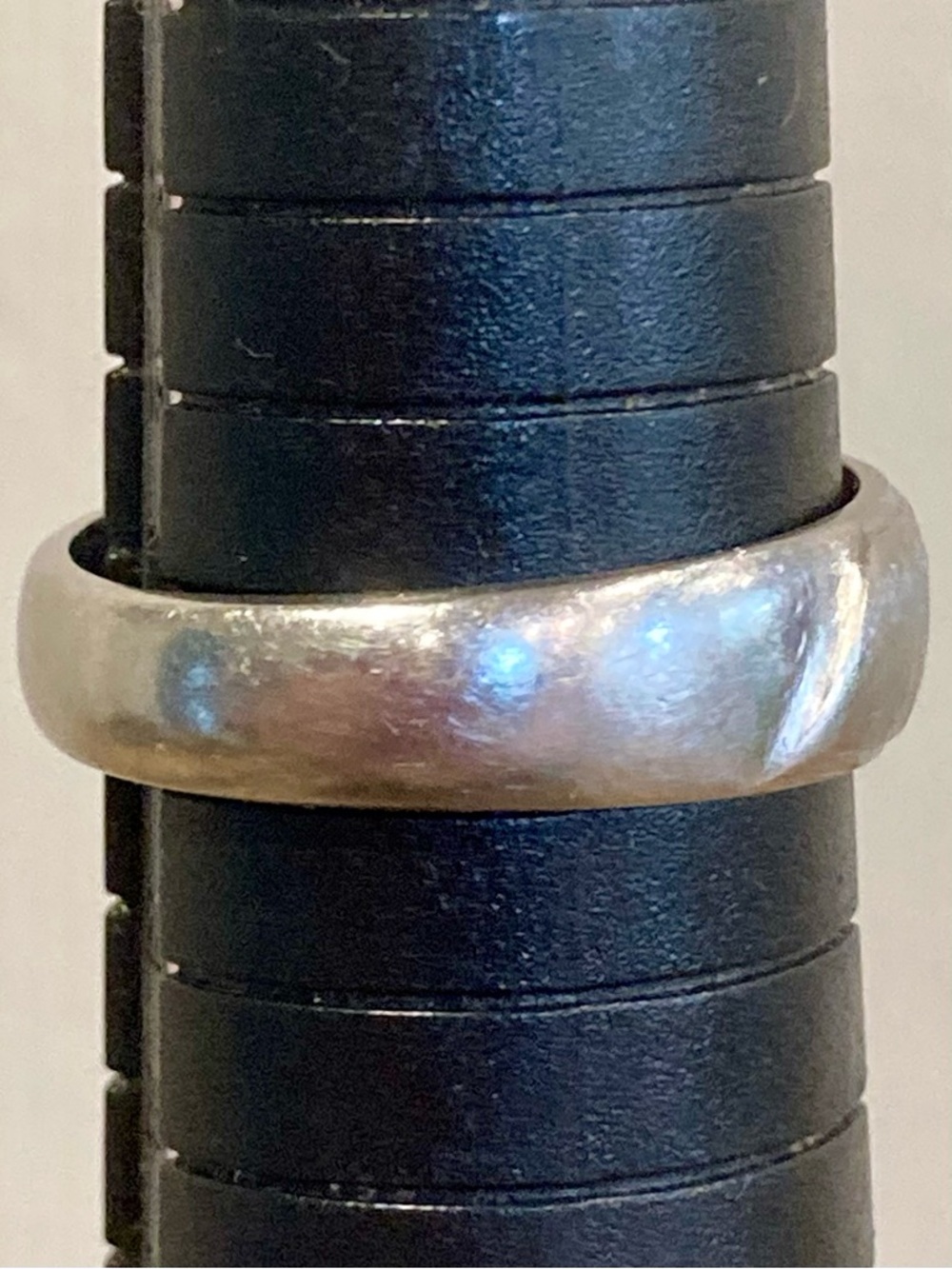 Silver Tone Star-Engraved Band Ring Size 9.5 - Picture 12 of 12